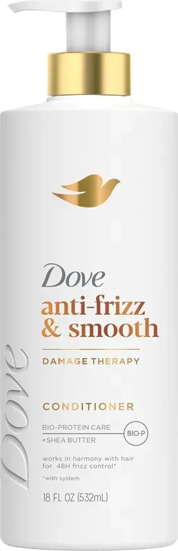 Dove Anti-Frizz & Smooth Damage Therapy Conditioner with Shea Butter