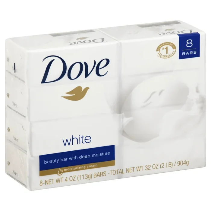Dove Beauty Bar Gentle Skin Cleanser Original, 3.75 oz, 8 Bars