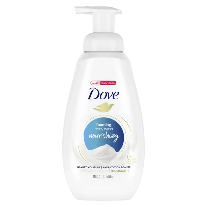 Dove Beauty Deep Moisture Shower Foam Body Wash for Dry Skin – 13.5 fl oz