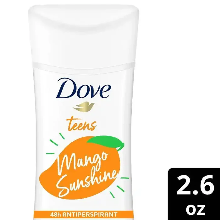 Dove Beauty Teens Mango Sunshine 48 Hour Antiperspirant & Deodorant – 2.6oz