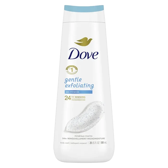 Dove Body Wash Gentle Exfoliating With Sea Minerals, 20 oz