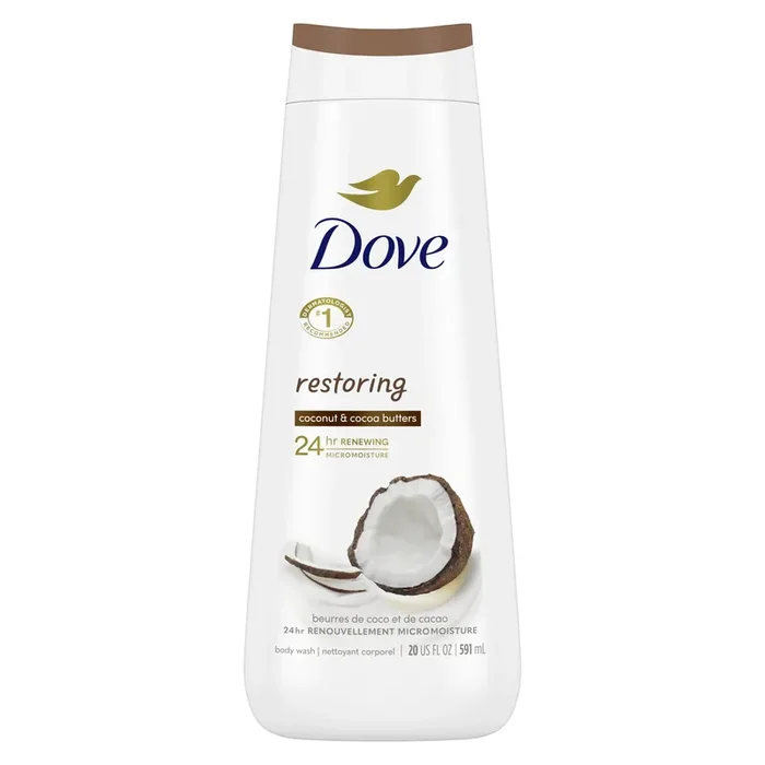 Dove Body Wash Restoring Coconut & Cocoa Butter, 20 oz