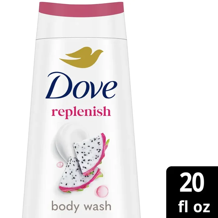 Dove Replenish 24 Hr Lotion-Soft Skin Dragon Fruit + Coconut Cream Body Wash 20 fl oz