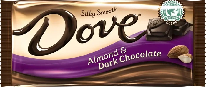 Dove, Roasted Almond Silky Smooth Dark Chocolates, 3.3 Oz