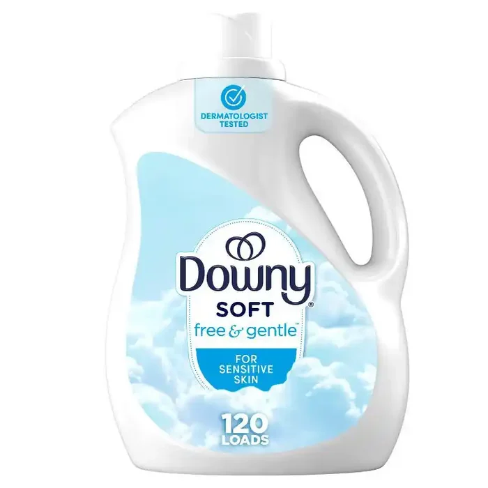 Downy Free & Gentle HE Compatible Ultra Liquid Fabric Softener – 88 fl oz