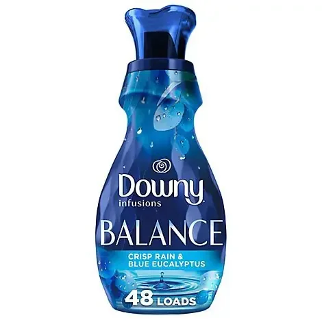 Downy Infusions Balance Crisp Rain & Blue Eucalyptus Liquid Fabric Conditioner – 32 Fl. Oz.