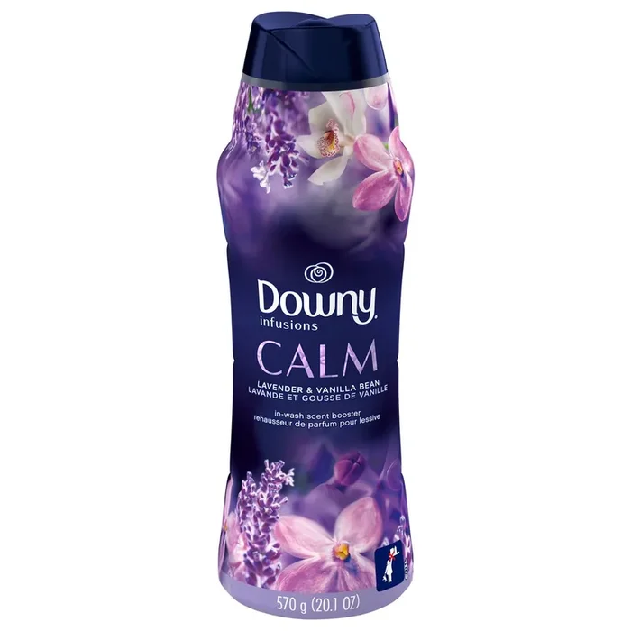 Downy Infusions In-Wash Scent Booster Beads, Calm, Lavender and Vanilla Bean, 20.1 oz