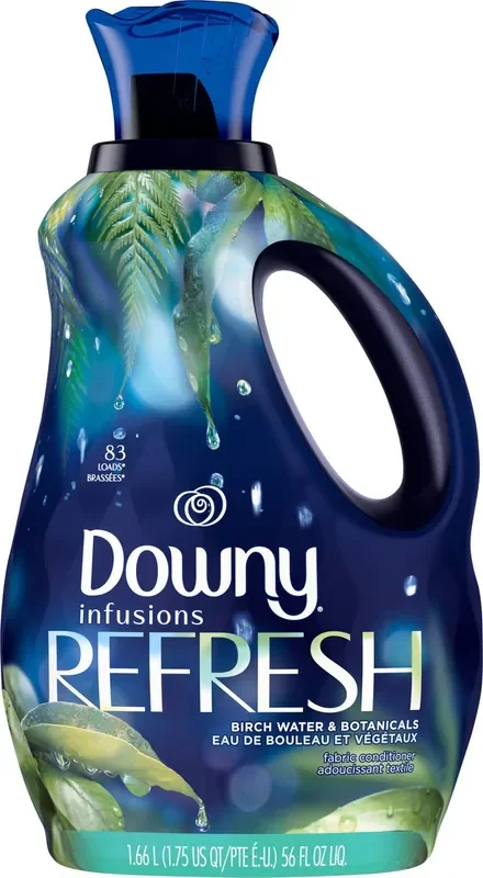 Downy Infusions Liquid Fabric Softener, Refresh, Birch Water & Botanicals, 56 fl oz