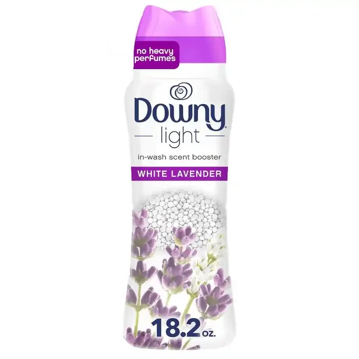 Downy Light White Lavender Laundry Scent Booster Beads for Washer with No Heavy Perfumes – 18.2oz