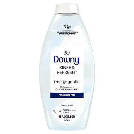 Downy Rinse & Refresh Fabric Rinse Free & Gentle – 48 Fl. Oz.