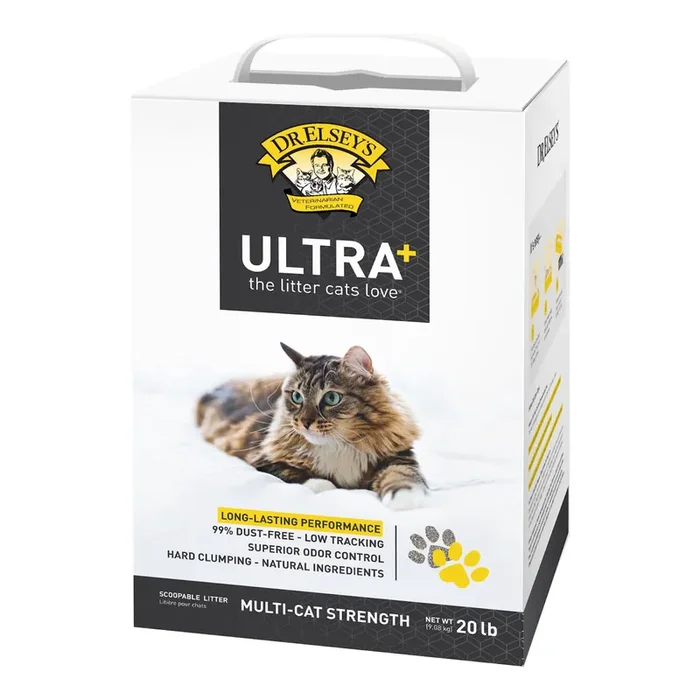 Dr. Elsey‘s Precious Cat Unscented Ultra+ Cat Litter, 20 lbs.