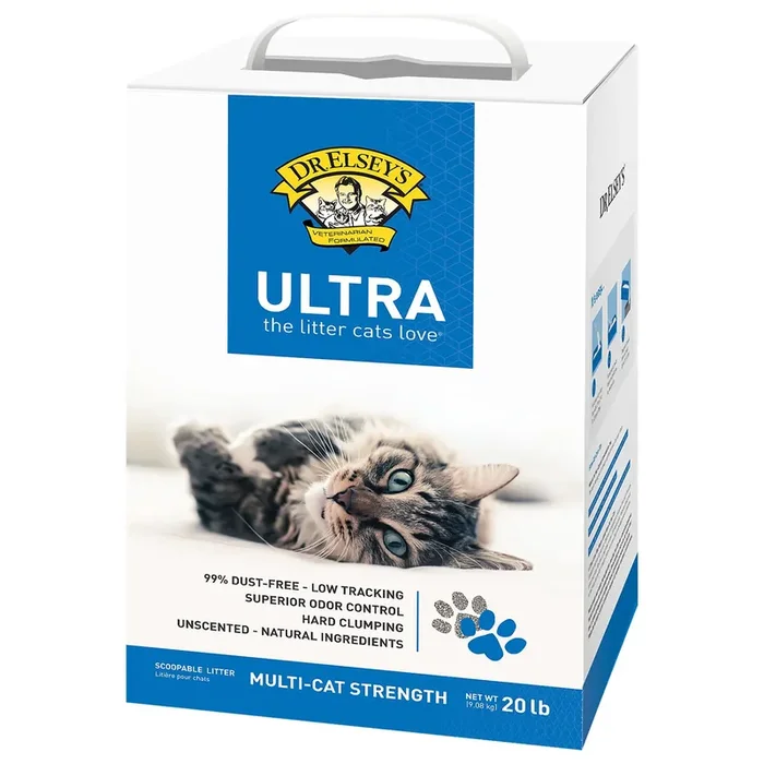 Dr. Elsey‘s Ultra Clumping Clay Multi-Cat Litter, 20 lbs.