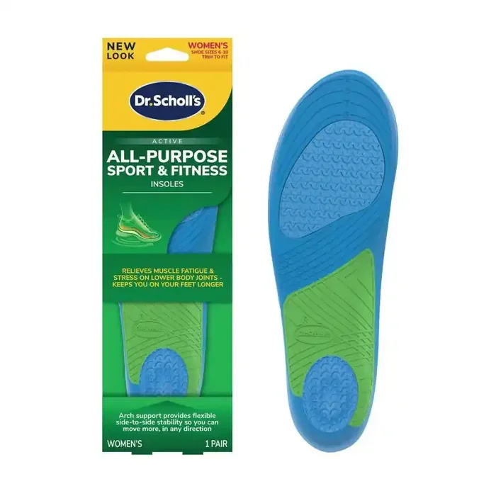 Dr. Scholl‘s All-Purpose Sport & Fitness Women‘s Trim to Fit Comfort Shoe Insole – 1 Pair – Size 6-10