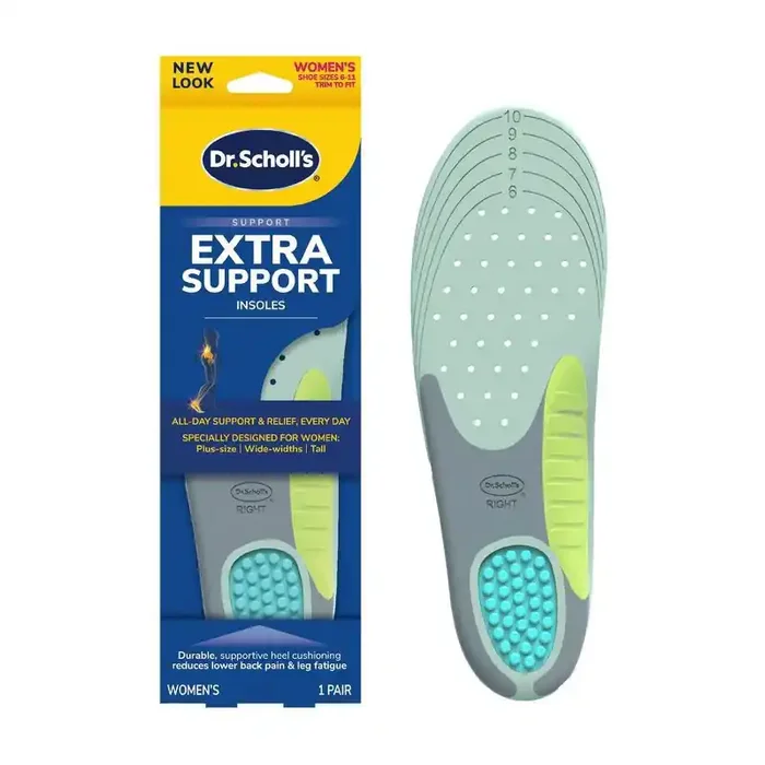 Dr. Scholl‘s Extra Support Insoles for Women, Size 6-11, 1 Pair, Trim to Fit Inserts