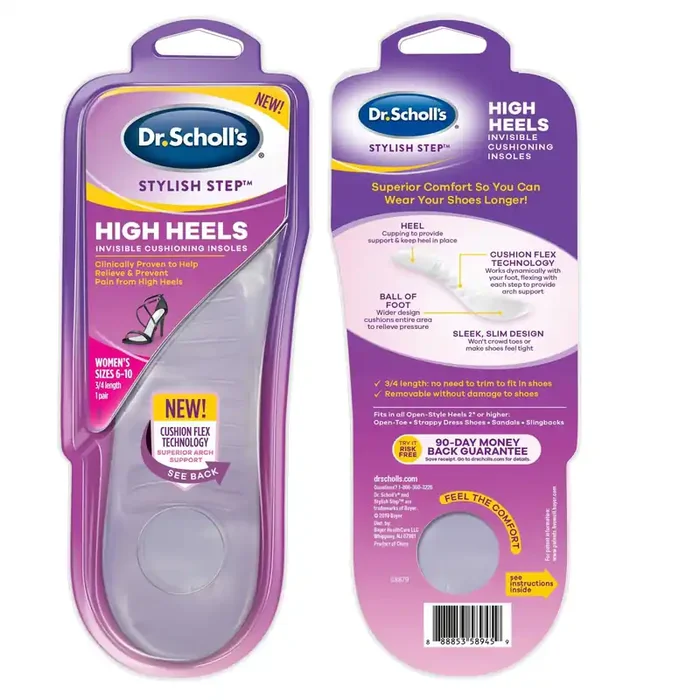 Dr. Scholl‘s High Heel Relief Insoles Women‘s Size 6-10