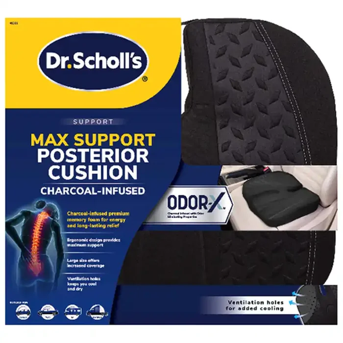 Dr. Scholl‘s Memory Foam Posterior Cushion, Black