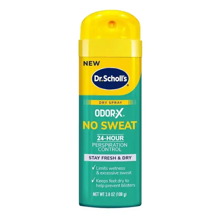Dr. Scholl‘s Odor X No Sweat Dry Foot Spray – 3.8oz