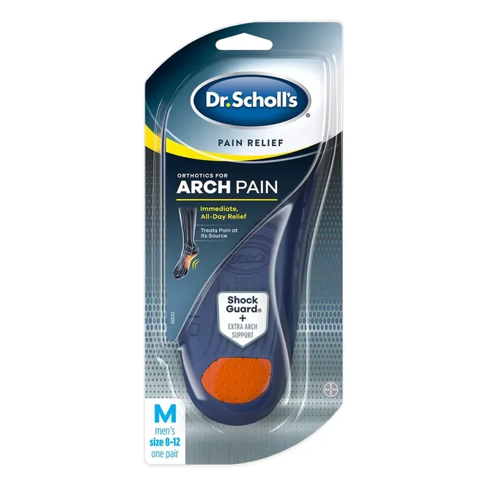 Dr. Scholl‘s Orthotics for Arch Pain Size 8-12 Men‘s Insoles 1 ea