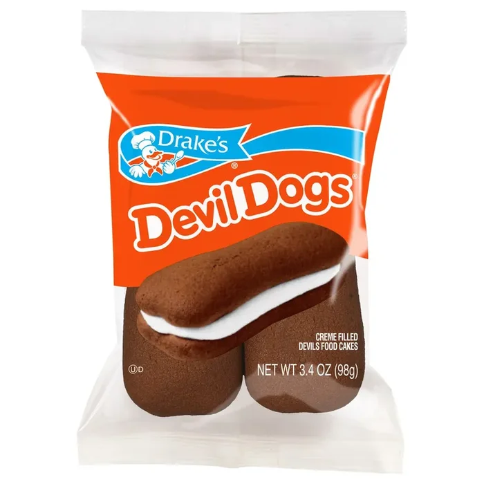 Drake‘s Cakes, Drake‘s Snack DEVIL DOGS (wrap)