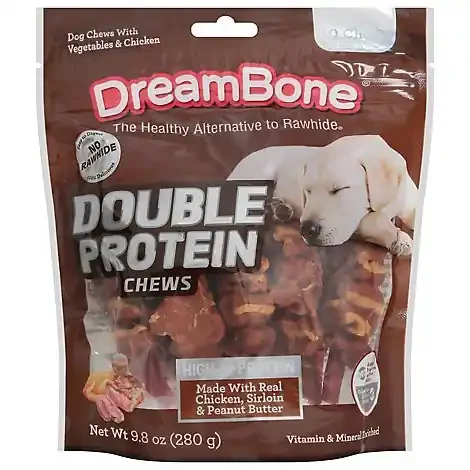 Dreambone Double Protein Kabob Peanut Butter And Sirloin – 10 CT