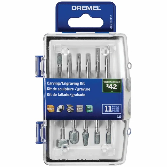 Dremel Diamond-Grit 11 -Piece Diamond grit Set Wood engraving Bit Accessory Set