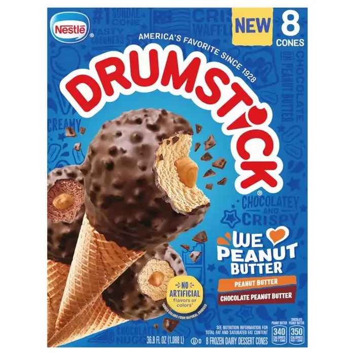 Drumstick® Chocolate Peanut Butter and Peanut Butter Cones Variety Pack
