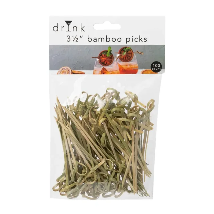 Drynk 3.5″ Bamboo Picks 100 Count