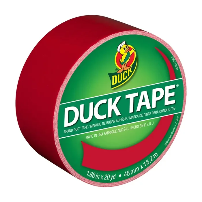 Duck 1.88″ x 20yd Duct Industrial Tape Red