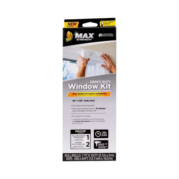 Duck Brand Max Strength Rolled Window Insulation Kit – Clear