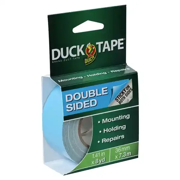 Duck Double Sided Duck Tape Brand Duct Tape – White, 1.41 in. x 8 yd