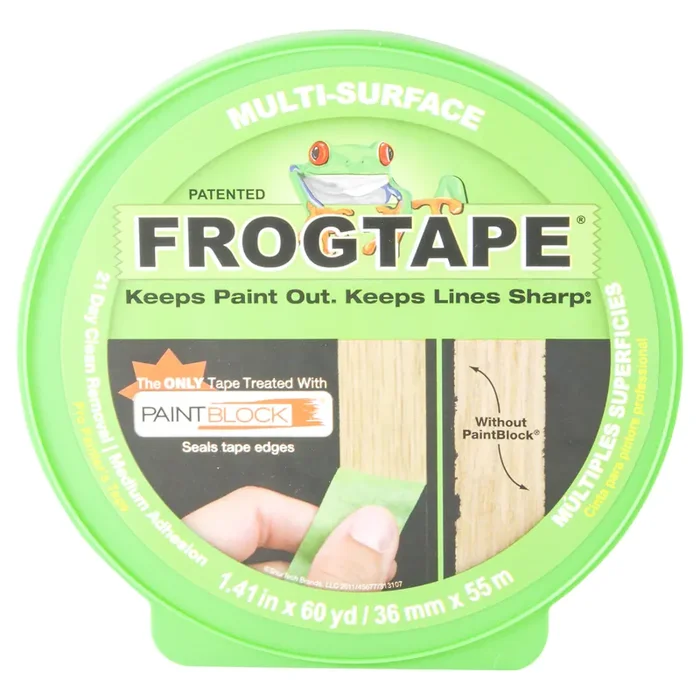 Duck FrogTape Multi-Surface Painting Tape, Green, 1.41 in. x 60 yd.
