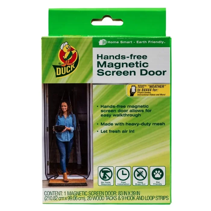 Duck Hands-Free Magnetic Screen Door