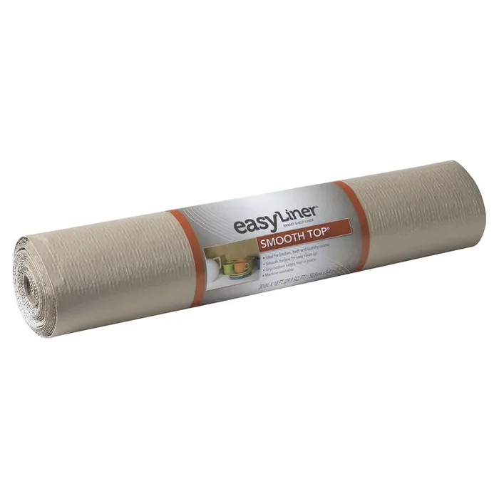 Duck Smooth Top EasyLiner Brand Shelf Liner – Taupe, 20 in. x