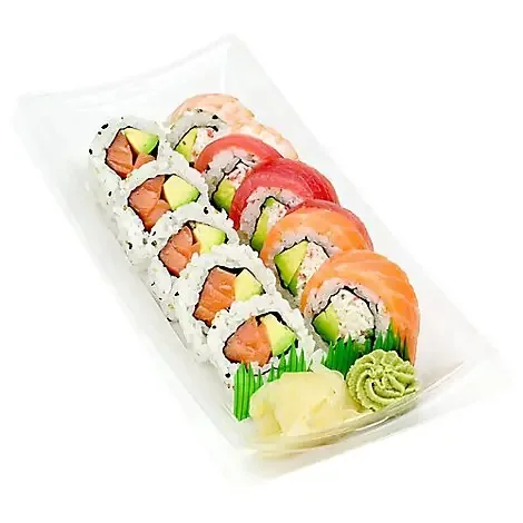Duo Combo Rainbow & Salmon Avo Roll – 8.97 Oz