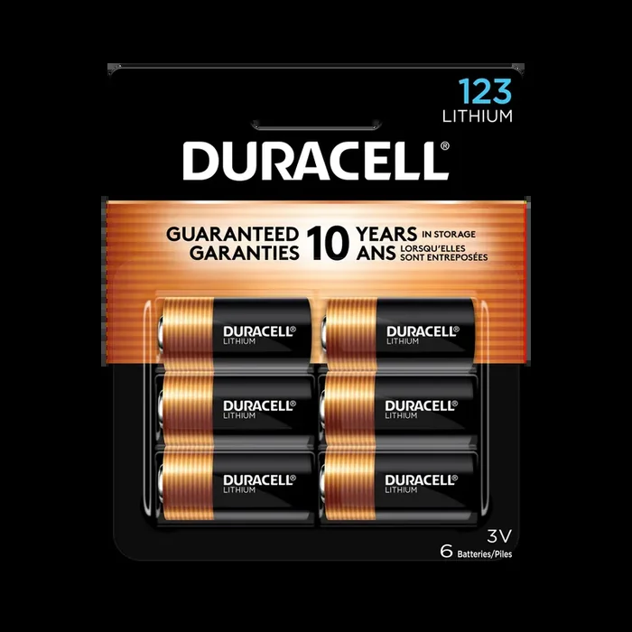 Duracell 123 lithium Lithium 123 Digital camera Batteries 6 -Pack