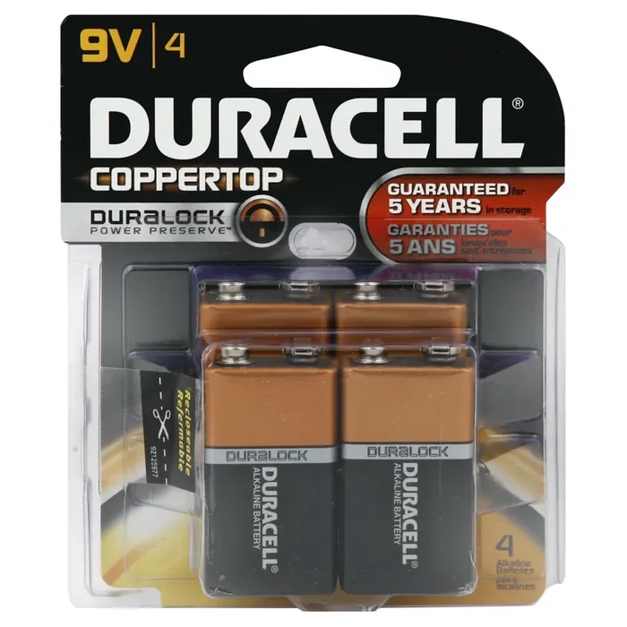 Duracell Batteries 4 ea