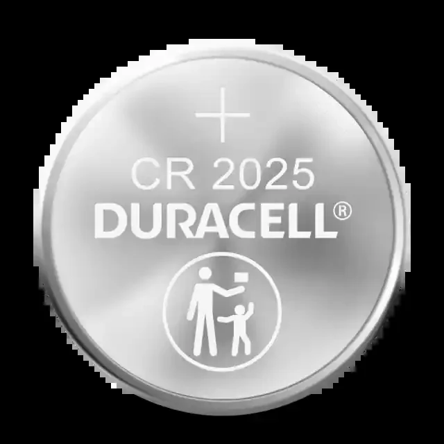 Duracell CR 2025 Lithium Coin Battery with Bitter Coating