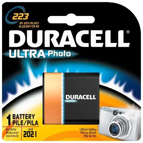Duracell Ultra Photo 223 Battery