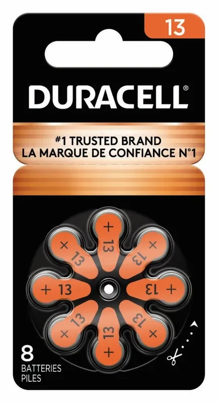Duracell Zinc Air Zero Mercury Specialty Batteries 13