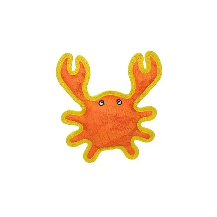 DuraForce Crab Dog Toy – Orange