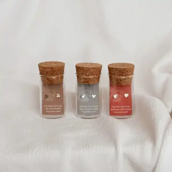 EARRINGS BOTANICAL FLAT SS