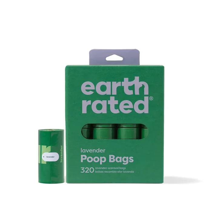 Earth Rated Lavender Poop Bags for Dogs, Count of 320