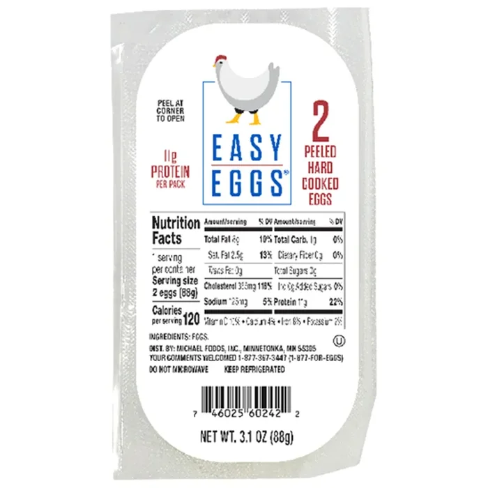 Easy Eggs Peeled Hard Cooked Eggs