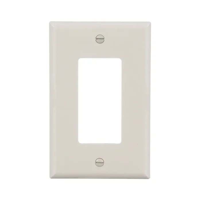 Eaton 1 -Gang Midsize Size Light almond Polycarbonate Indoor Decorator Wall Plate 10 -Pack