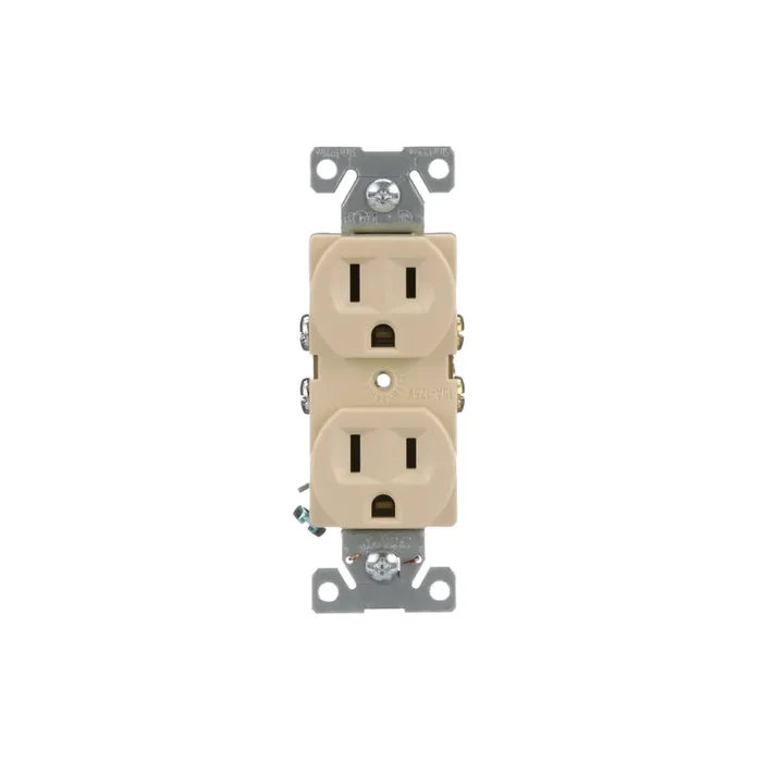Eaton 15 -Amp 125-volt Commercial Duplex Outlet , Ivory 10 -Pack