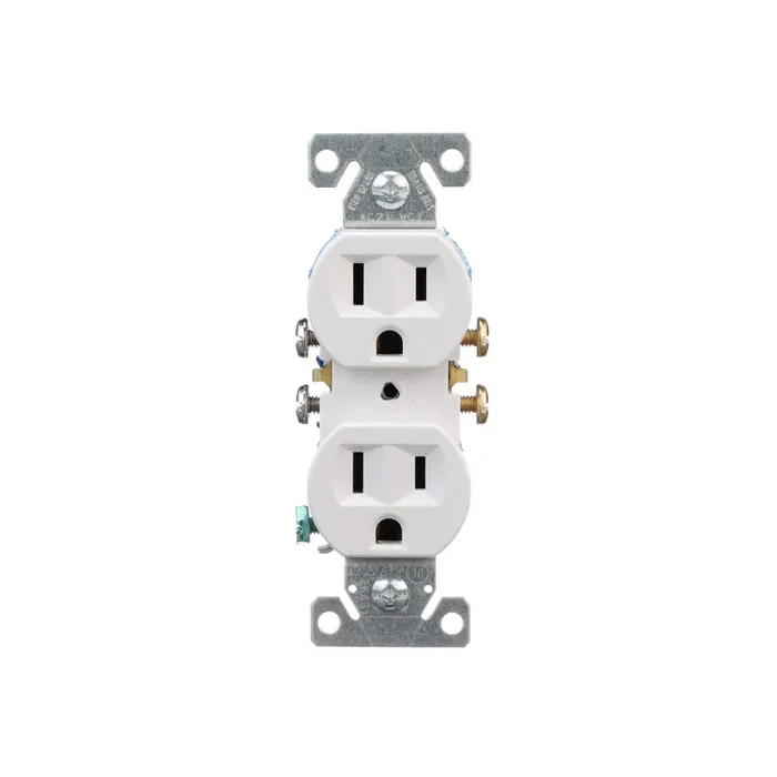 Eaton 15 -Amp 125-volt Residential Duplex Outlet , White 10 -Pack