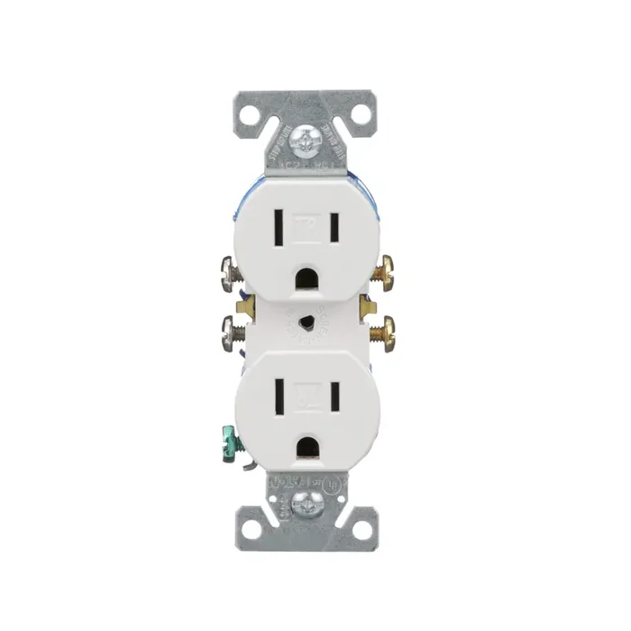 Eaton 15 -Amp 125-volt Tamper Resistant Residential Duplex Outlet , White 10 -Pack