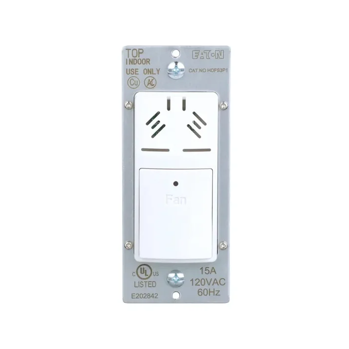 Eaton 15 -Amp 3-speed Touch Fan Control White
