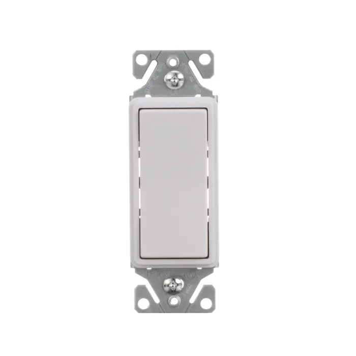 Eaton 15-amp 3-way Illuminated Rocker Light Switch , White
