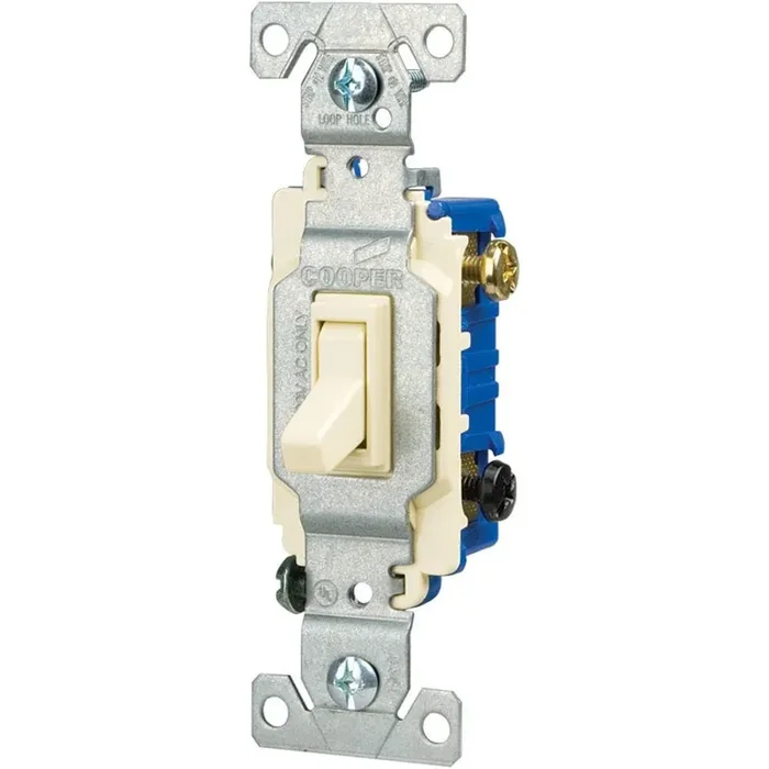 Eaton 15-amp 3-way Toggle Light Switch , Light Almond